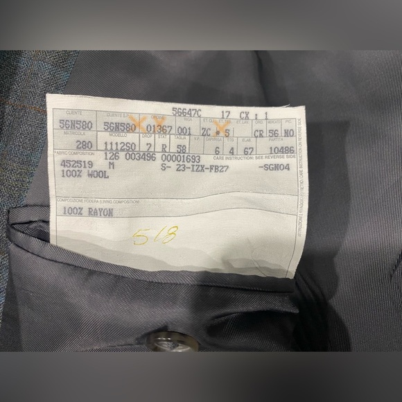 Ermenegildo Zegna Neiman Marcus Mens 100% Wool Blazer Jacket Read - Picture 3 of 11